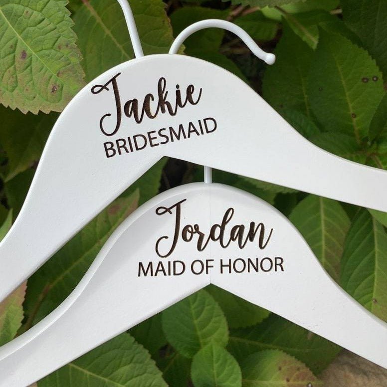 Personalized Bridal Party Hangers - TheirBigDay