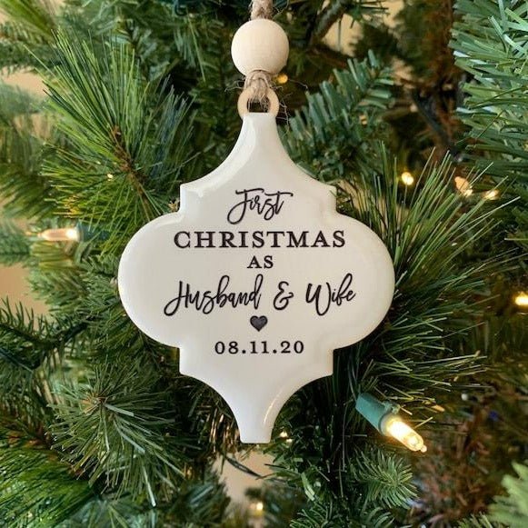 Personalized Christmas Ornament for Newlyweds - TheirBigDay