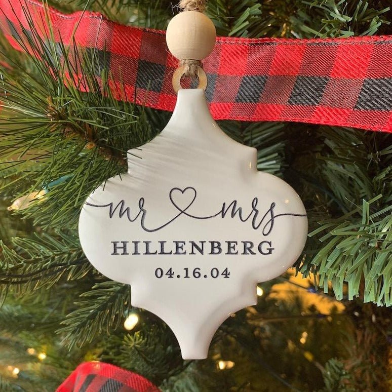 Personalized Christmas Ornament for Newlyweds - TheirBigDay