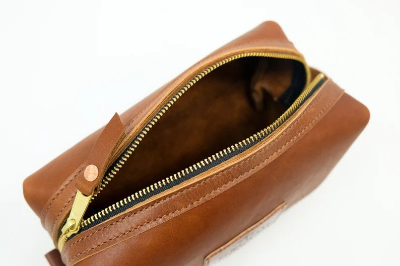 Premium Leather Dopp Kit - TheirBigDay