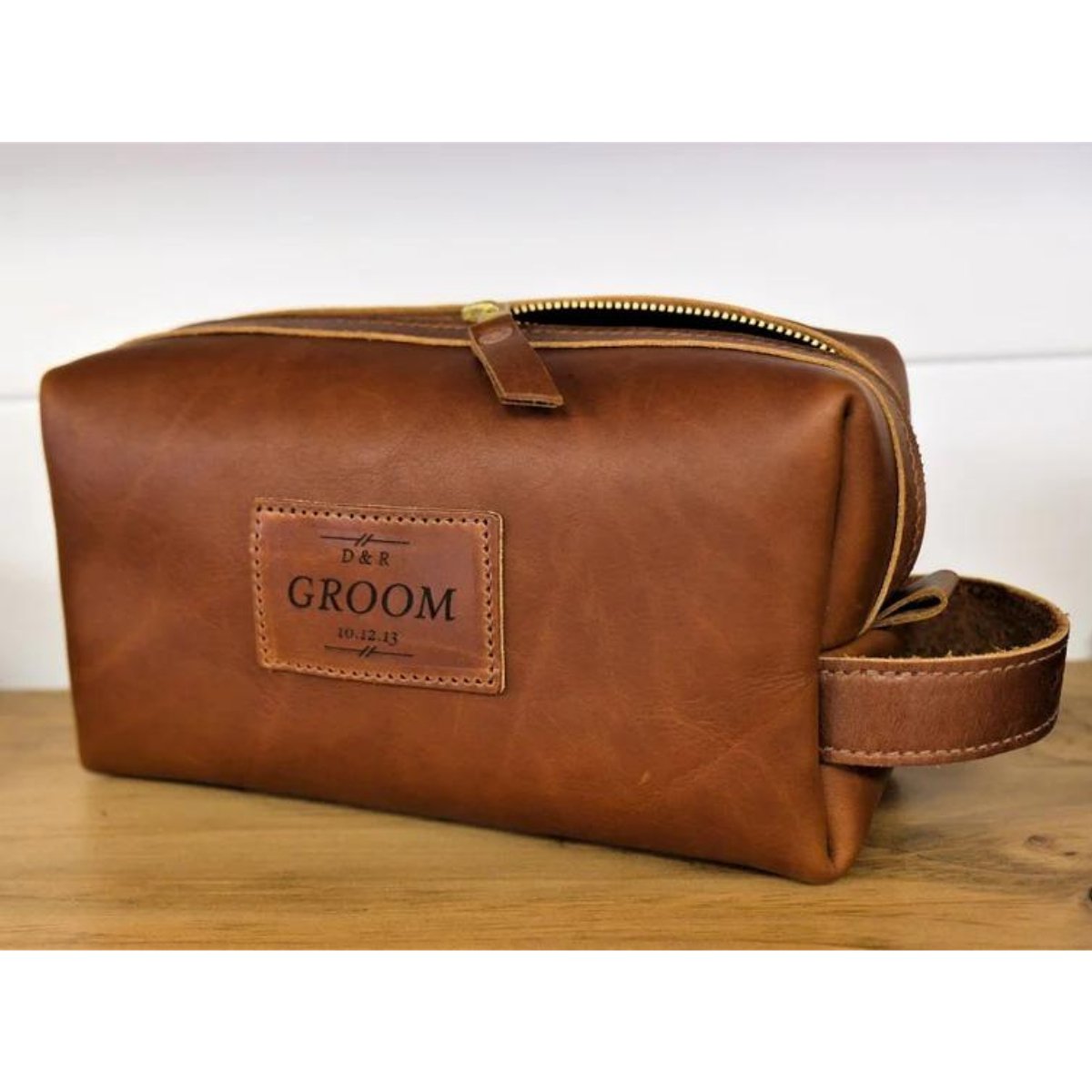 Premium Leather Dopp Kit - TheirBigDay
